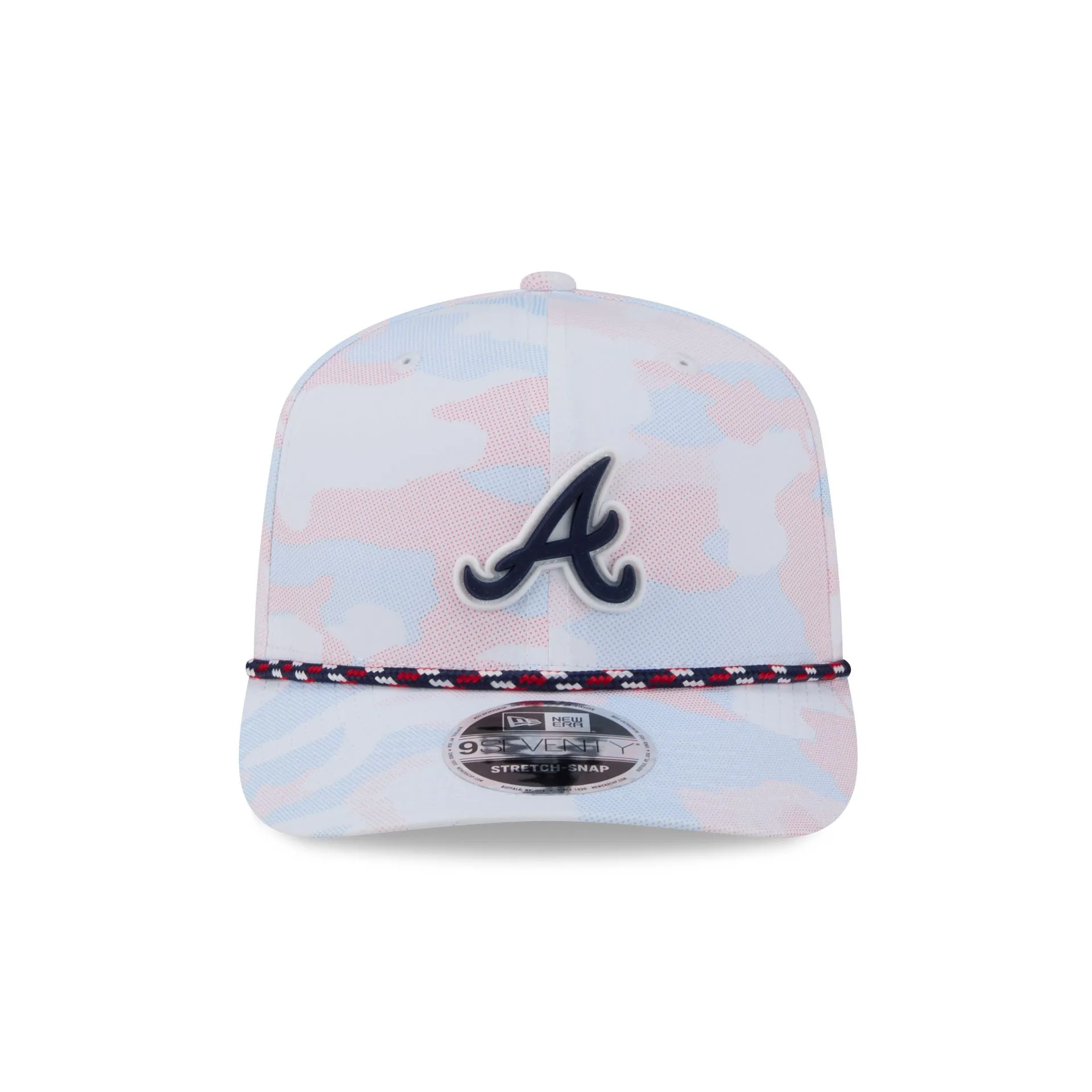 Atlanta Braves White Camo Performance Rope 9SEVENTY Stretch-Snap Hat sold by New Era product image thumbnail 2