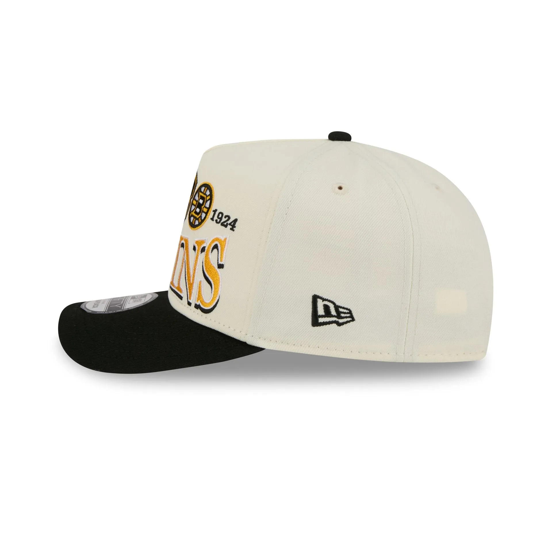 Boston Bruins Three Hit Chrome White 9FIFTY A-Frame Snapback Hat sold by New Era product image thumbnail 4