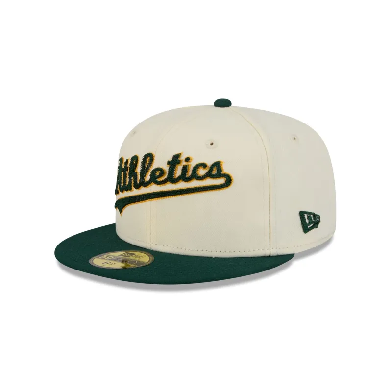 Athletics Two Tone Stitch 59FIFTY Fitted Hat made by New Era