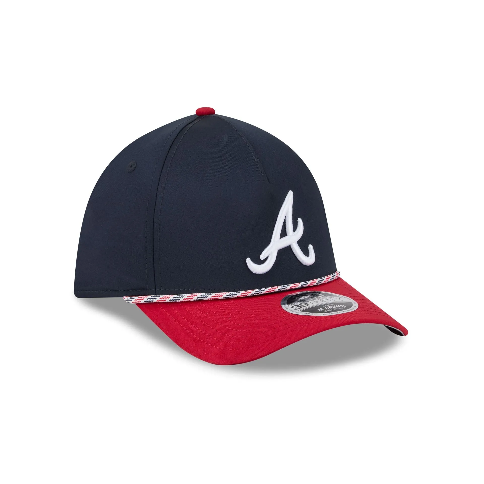 Atlanta Braves Rope 39THIRTY M-Crown A-Frame Stretch Fit Hat sold by New Era product image thumbnail 3