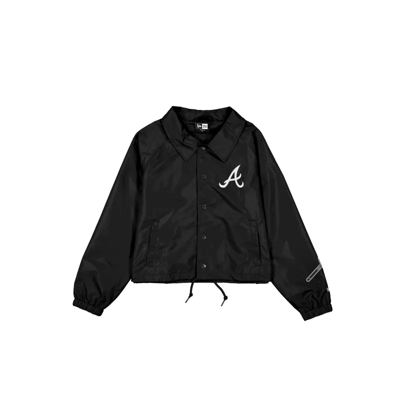 Atlanta Braves Game Day Women's Black Jacket made by New Era