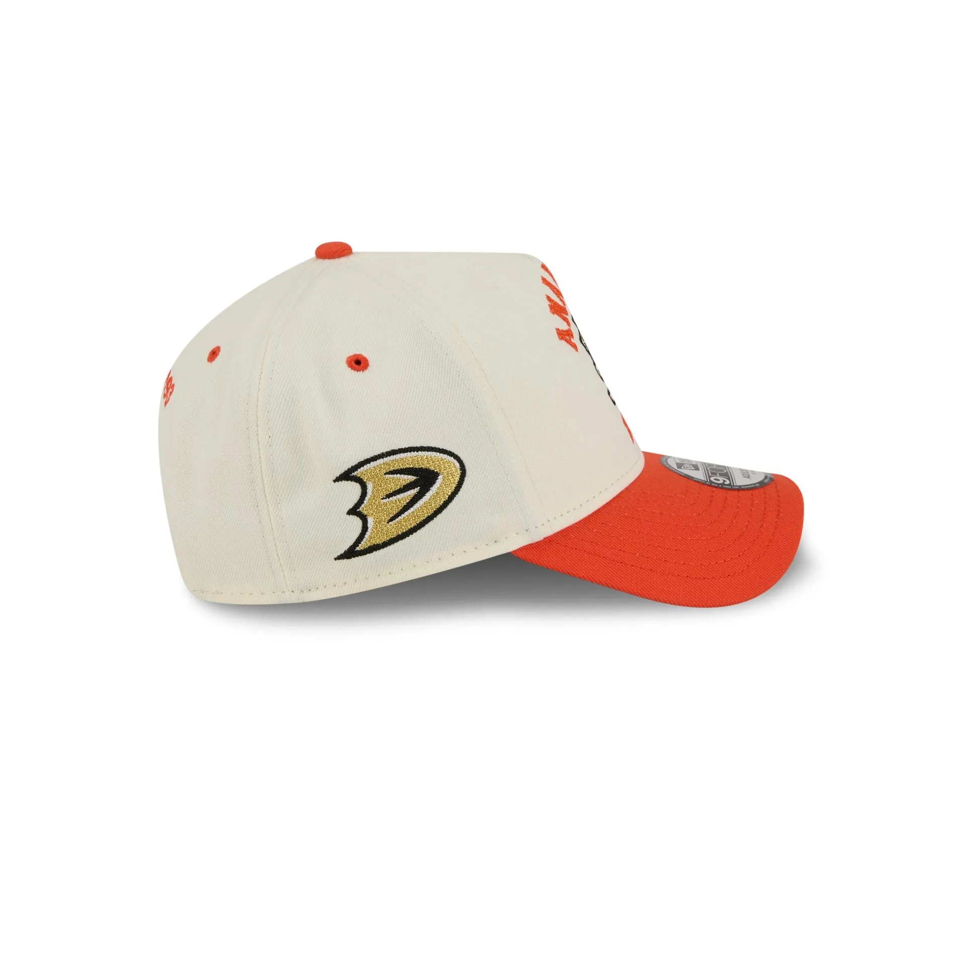 Anaheim Ducks Chrome White Arched 9FORTY A-Frame Snapback Hat sold by New Era product image thumbnail 4