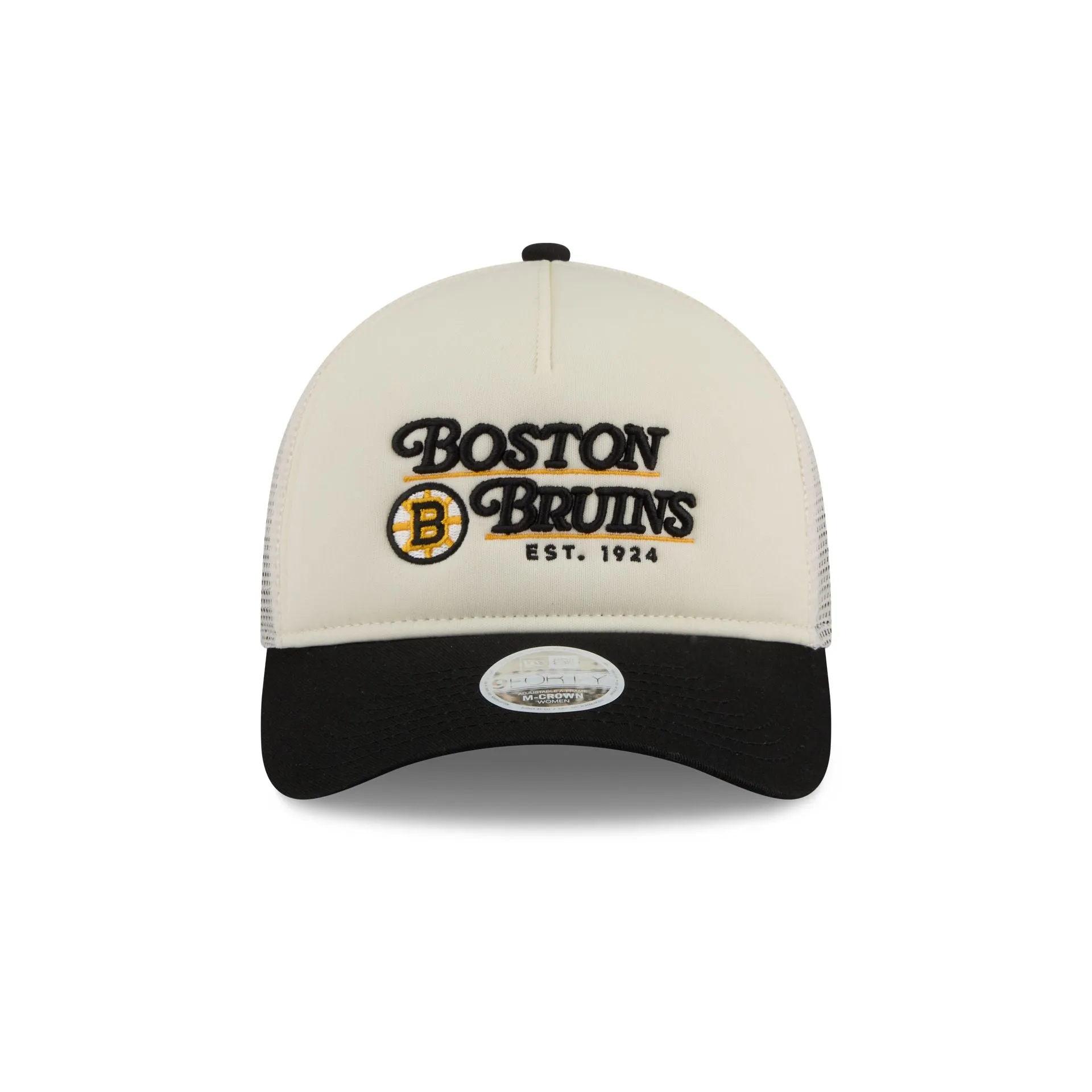 Boston Bruins Retro Chrome Women's White 9FORTY M-Crown A-Frame Trucker Hat sold by New Era product image thumbnail 2