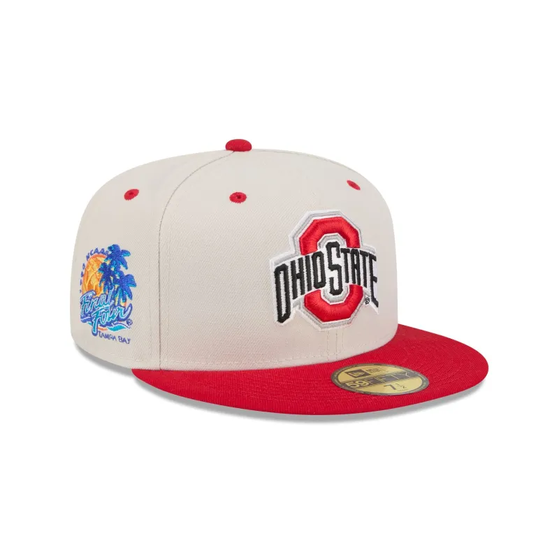 Ohio State Buckeyes Collegiate Two-Tone Chrome 59FIFTY Fitted Hat made by New Era