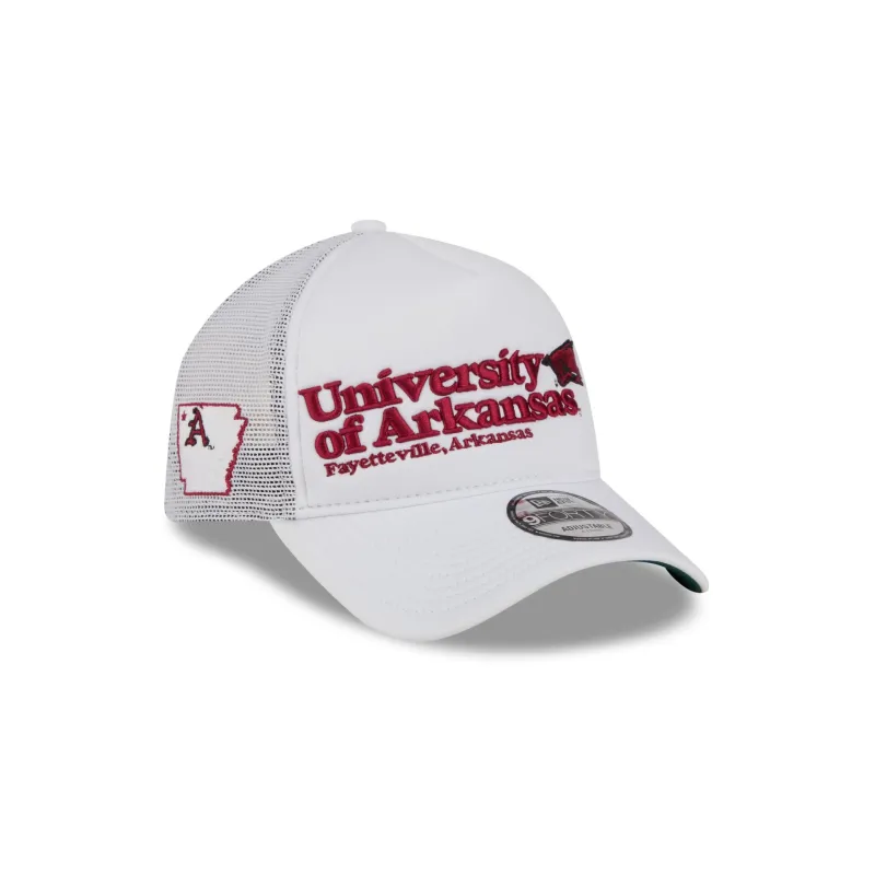 Arkansas Razorbacks Collegiate City, State 9FORTY A-Frame Trucker Hat made by New Era