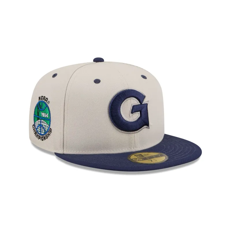 Georgetown Hoyas Collegiate Two-Tone Chrome 59FIFTY Fitted Hat made by New Era