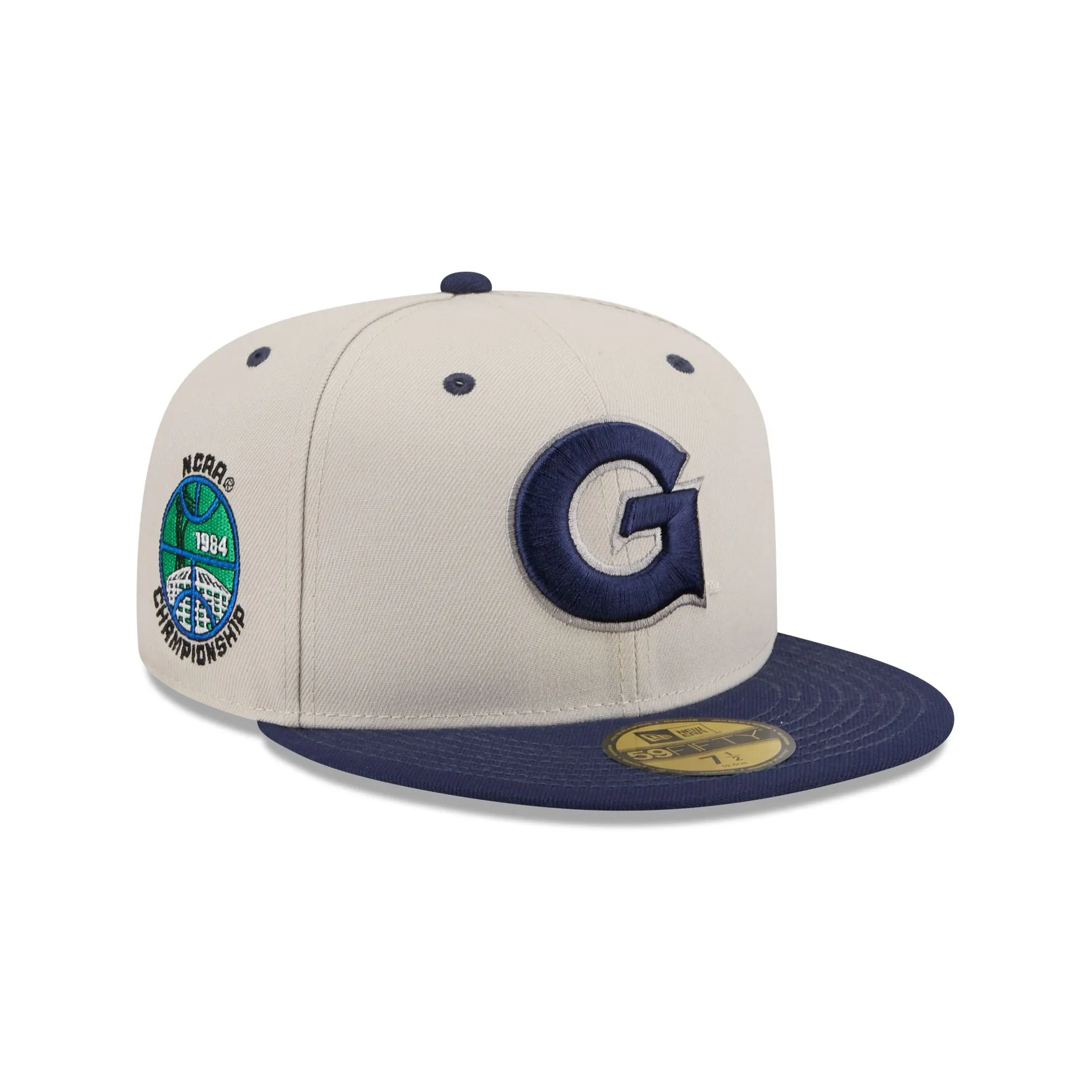 Georgetown Hoyas Collegiate Two-Tone Chrome 59FIFTY Fitted Hat sold by New Era