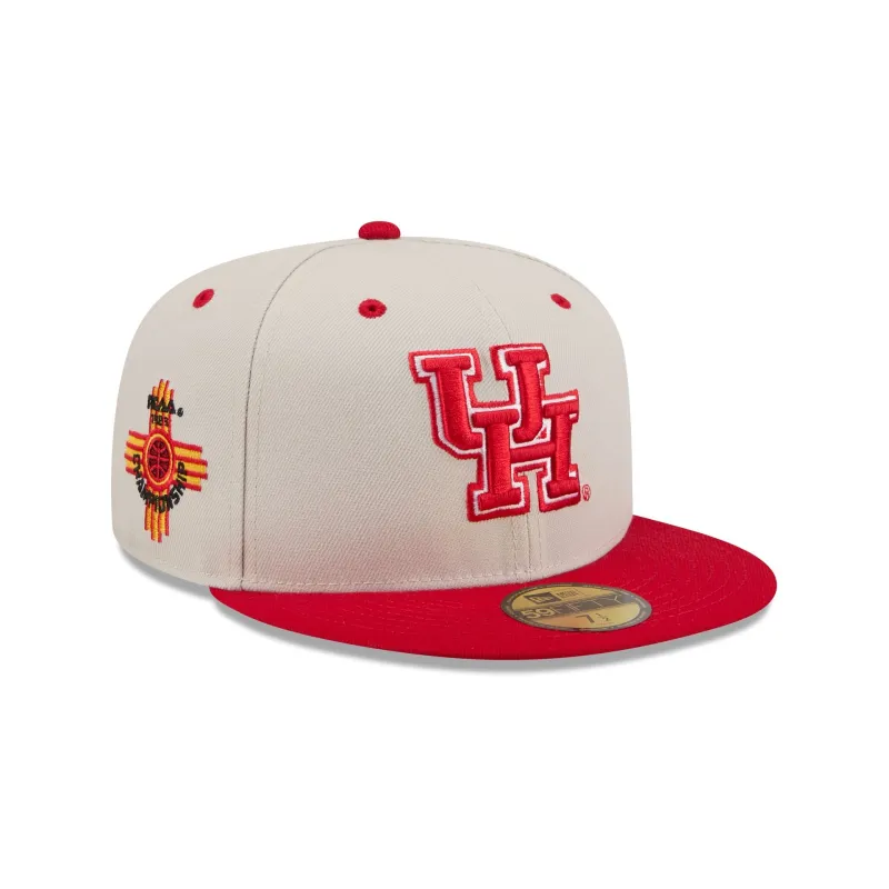 Houston Cougars Collegiate Two-Tone Chrome 59FIFTY Fitted Hat made by New Era
