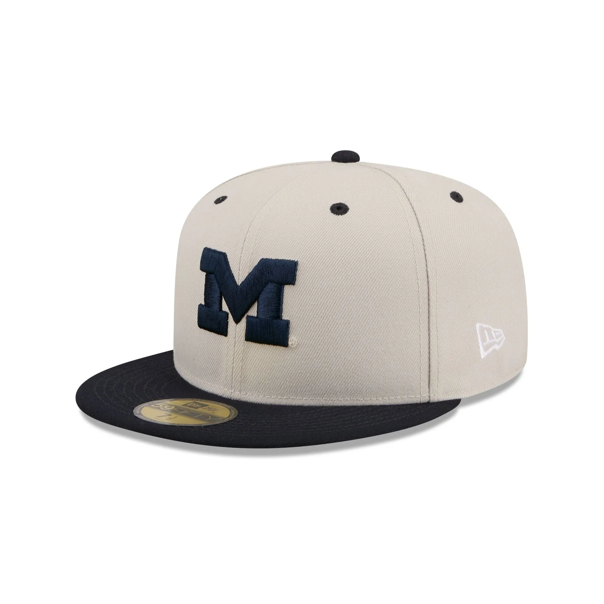 Michigan Wolverines Collegiate Two-Tone Chrome 59FIFTY Fitted Hat sold by New Era product image thumbnail 3