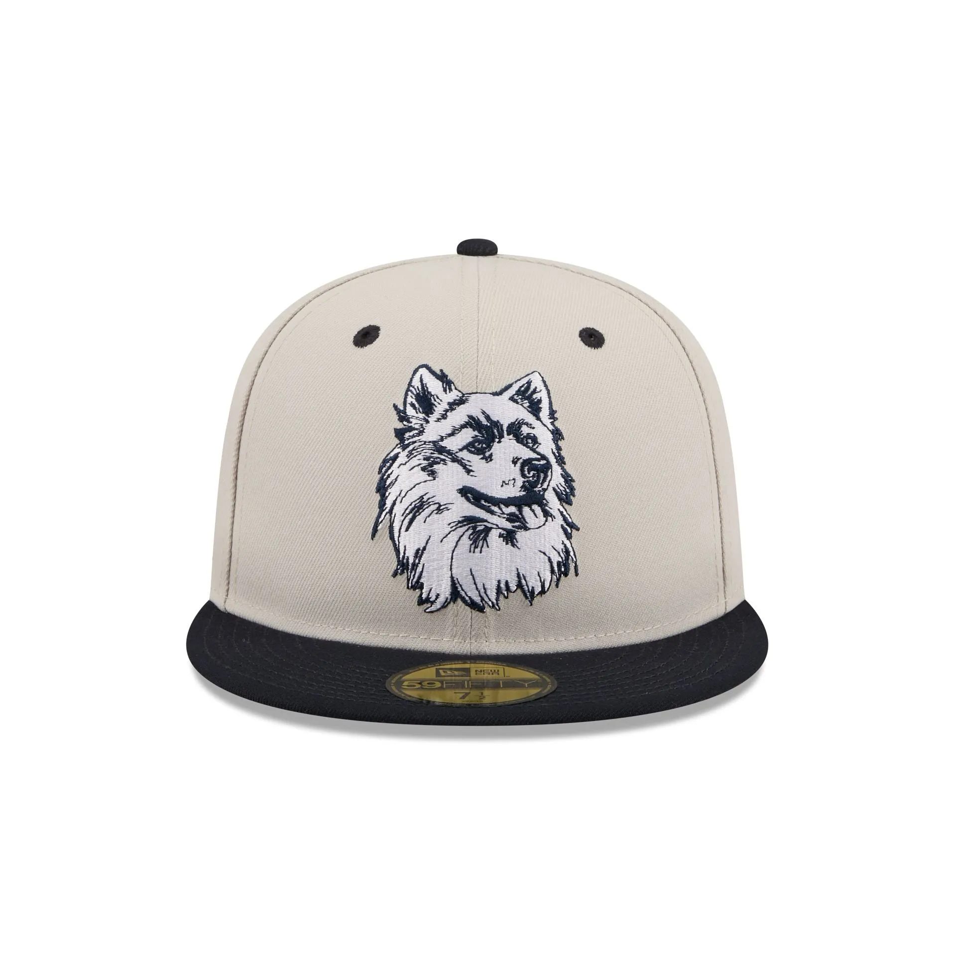 Connecticut Huskies Collegiate Two-Tone Chrome 59FIFTY Fitted Hat sold by New Era product image thumbnail 2