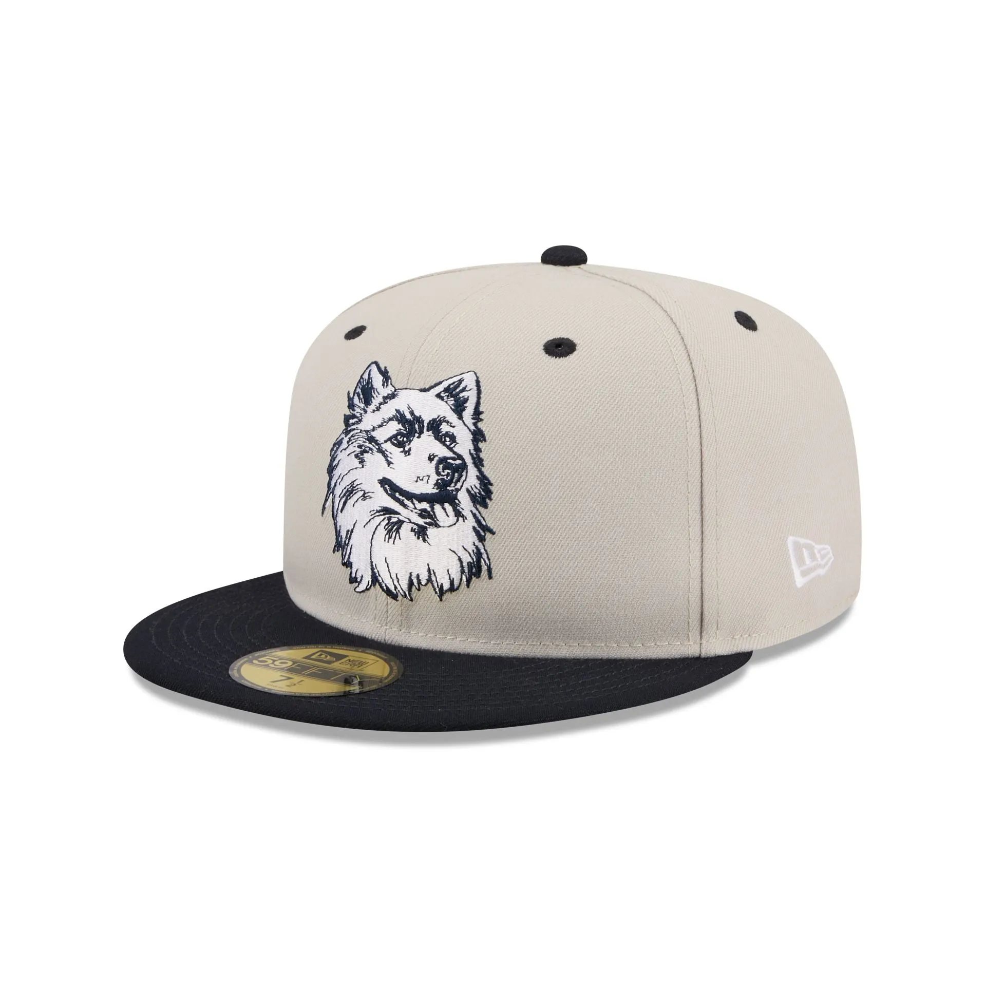 Connecticut Huskies Collegiate Two-Tone Chrome 59FIFTY Fitted Hat sold by New Era product image thumbnail 3