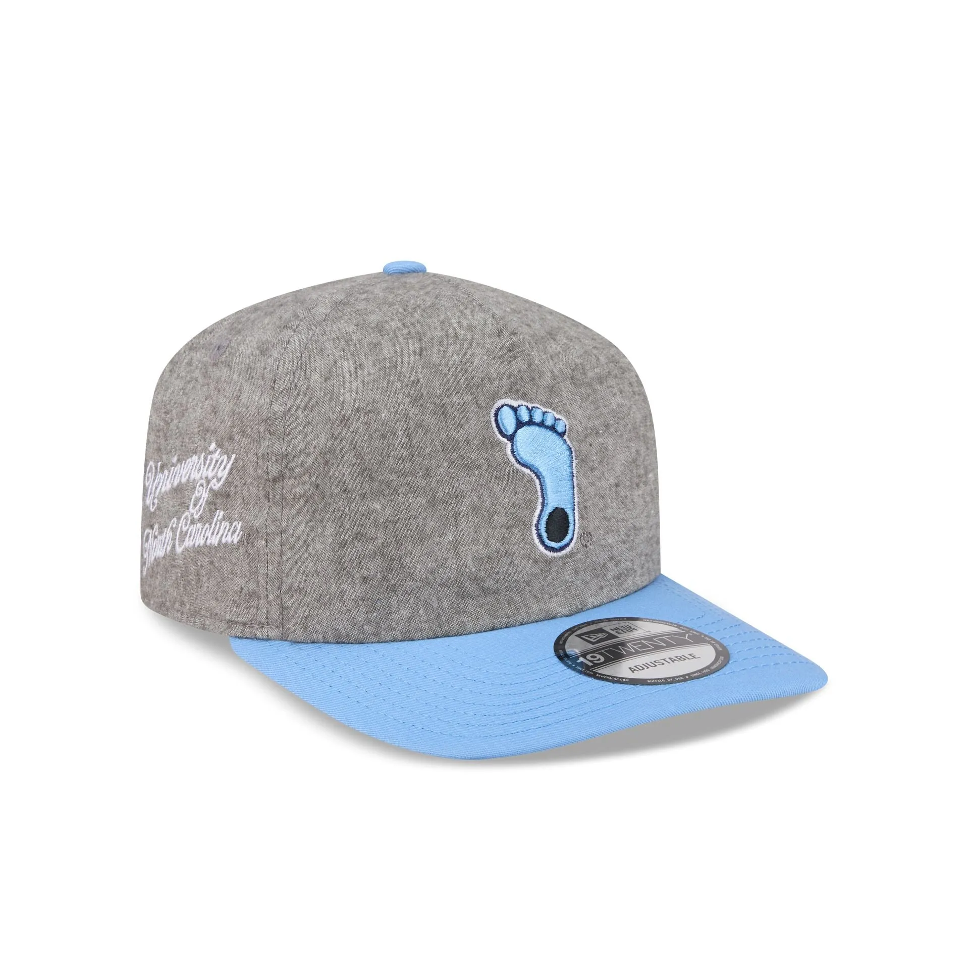 North Carolina Tar Heels Collegiate Two-Tone Chambray 19TWENTY Snapback Hat sold by New Era