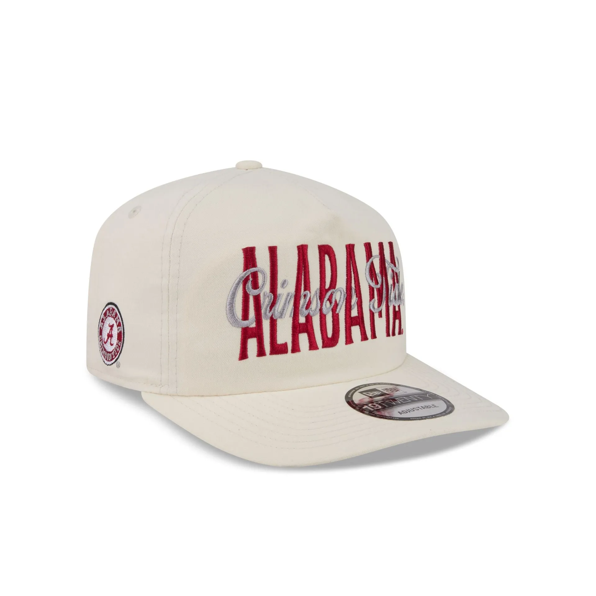 Alabama Crimson Tide Collegiate Script Ivory 19TWENTY Snapback Hat sold by New Era