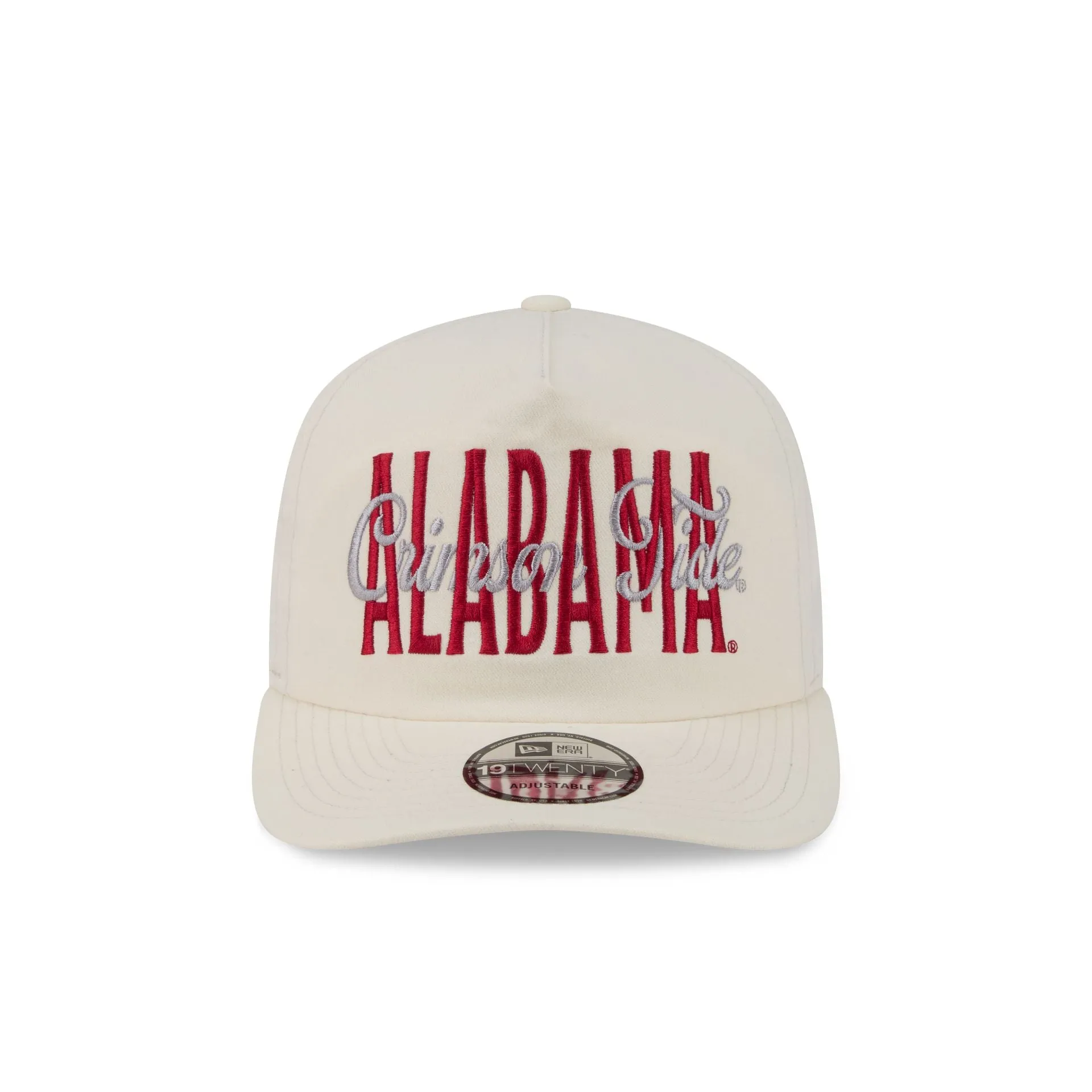 Alabama Crimson Tide Collegiate Script Ivory 19TWENTY Snapback Hat sold by New Era product image thumbnail 2