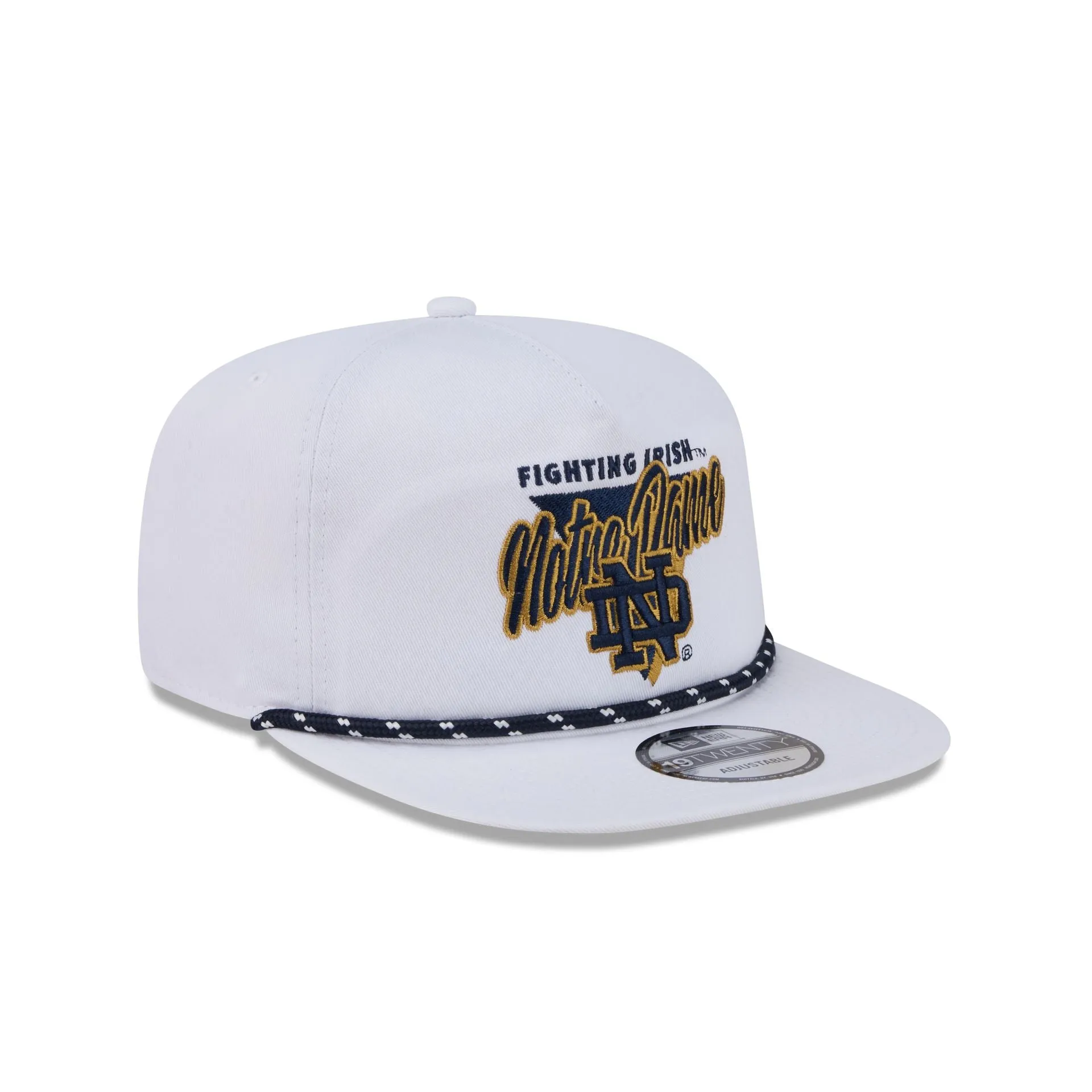 Notre Dame Fighting Irish Collegiate White 19TWENTY Snapback Hat sold by New Era product image thumbnail 3
