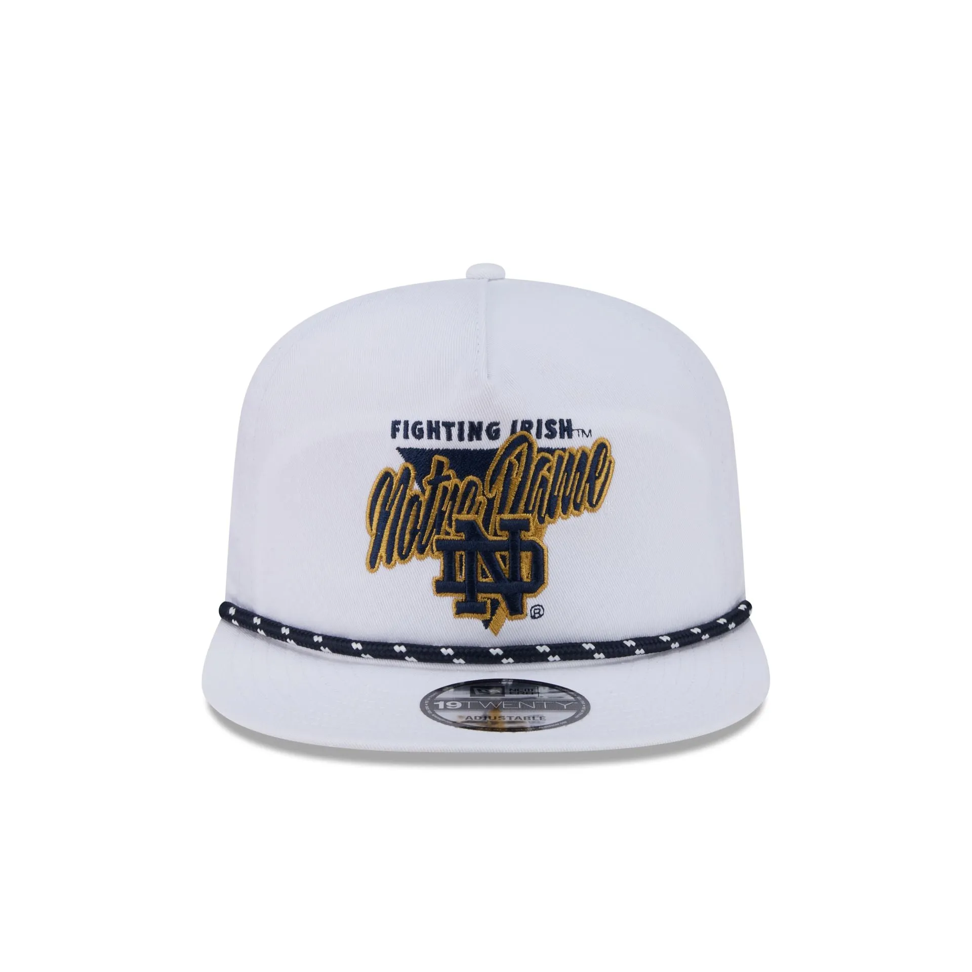 Notre Dame Fighting Irish Collegiate White 19TWENTY Snapback Hat sold by New Era product image thumbnail 2
