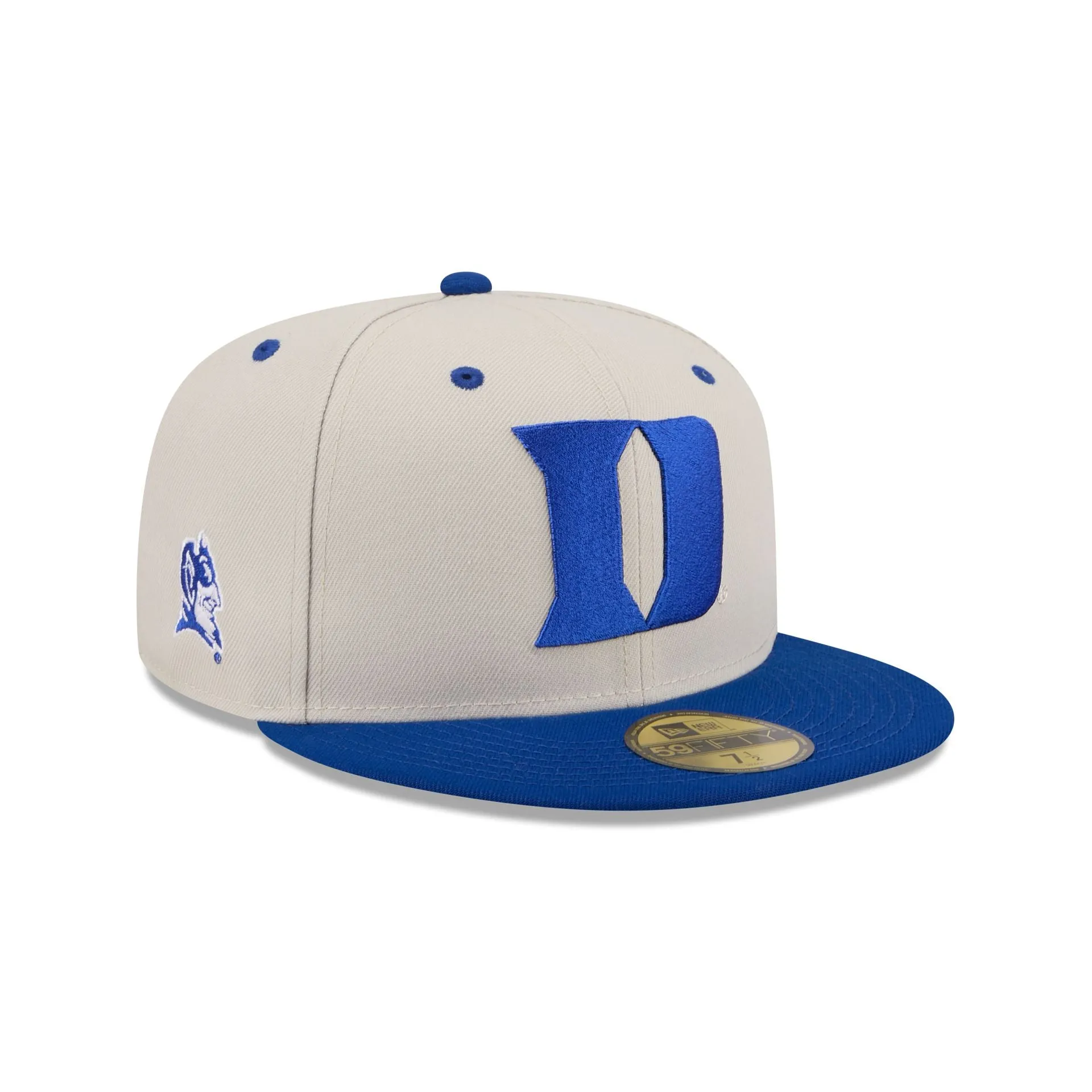 Duke Blue Devils Collegiate Two-Tone Chrome 59FIFTY Fitted Hat sold by New Era