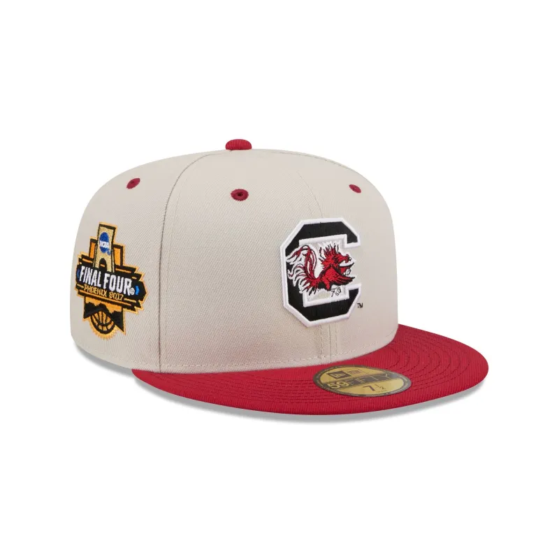 South Carolina Gamecocks Collegiate Two-Tone Chrome 59FIFTY Fitted Hat made by New Era