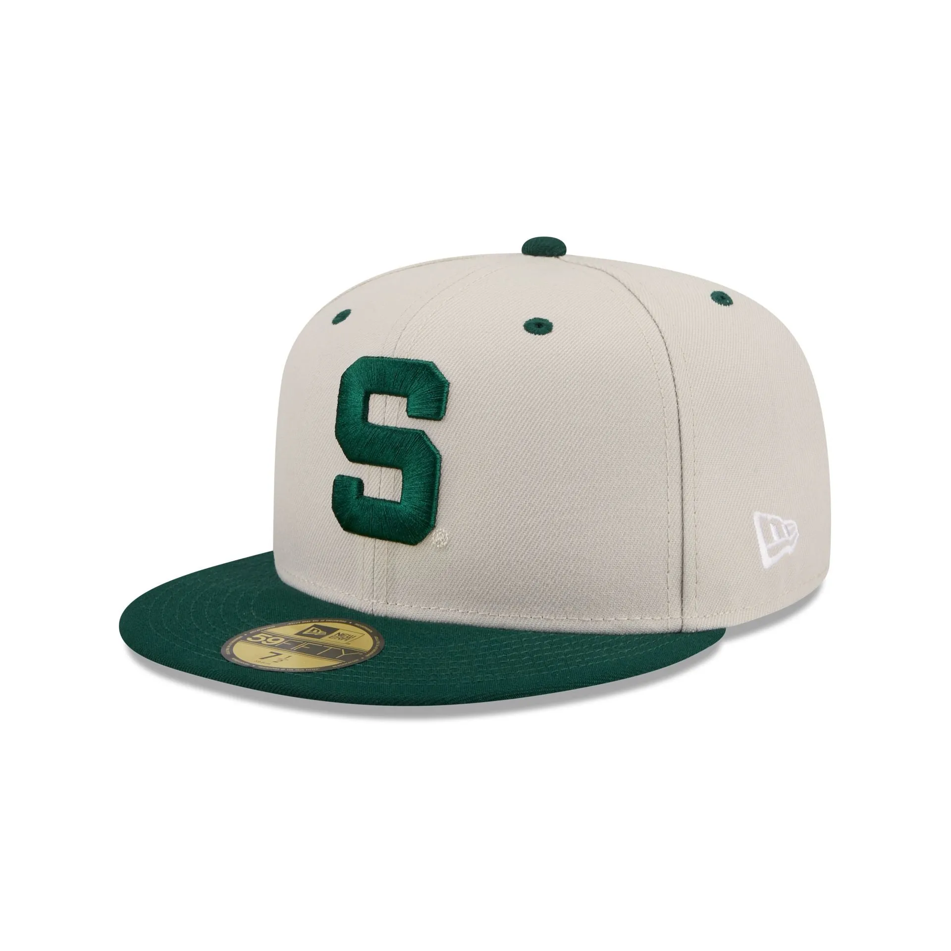 Michigan State Spartans Collegiate Two-Tone Chrome 59FIFTY Fitted Hat sold by New Era product image thumbnail 3