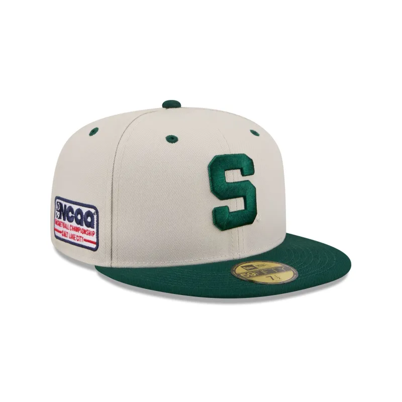 Michigan State Spartans Collegiate Two-Tone Chrome 59FIFTY Fitted Hat sold by New Era