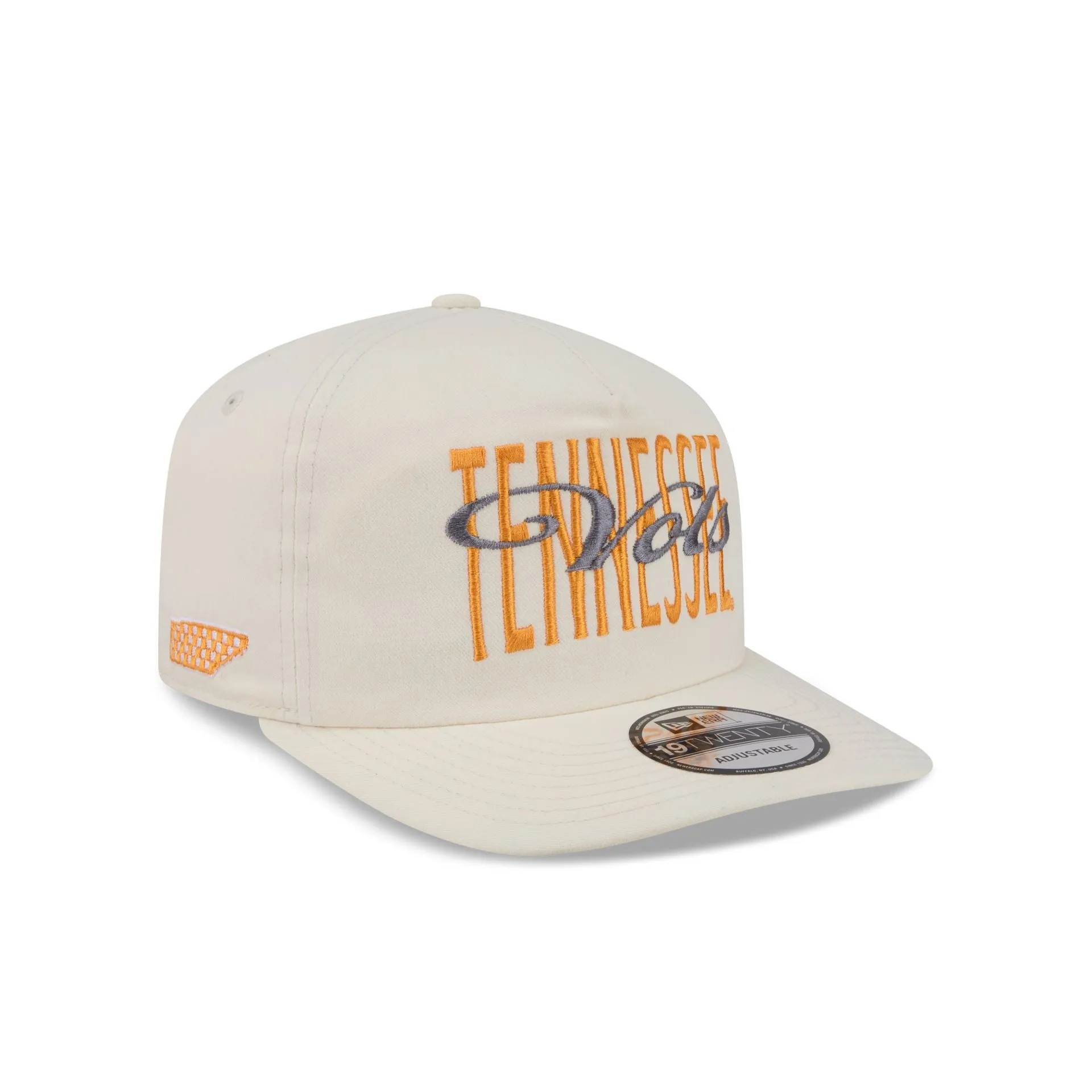 Tennessee Volunteers Collegiate Script Ivory 19TWENTY Snapback Hat sold by New Era