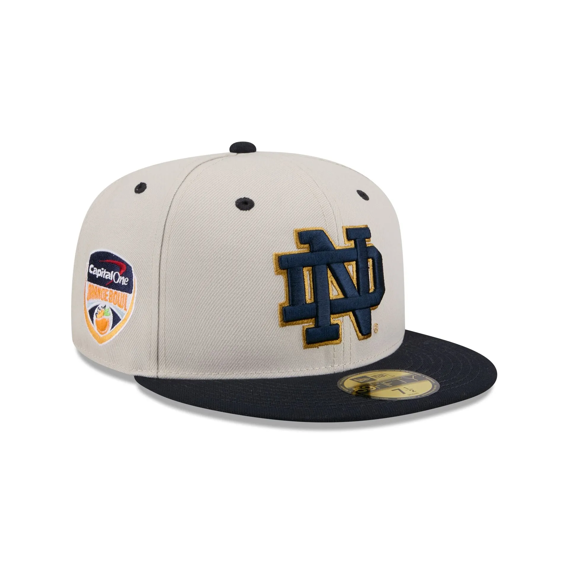 Notre Dame Fighting Irish Collegiate Two-Tone Chrome 59FIFTY Fitted Hat sold by New Era