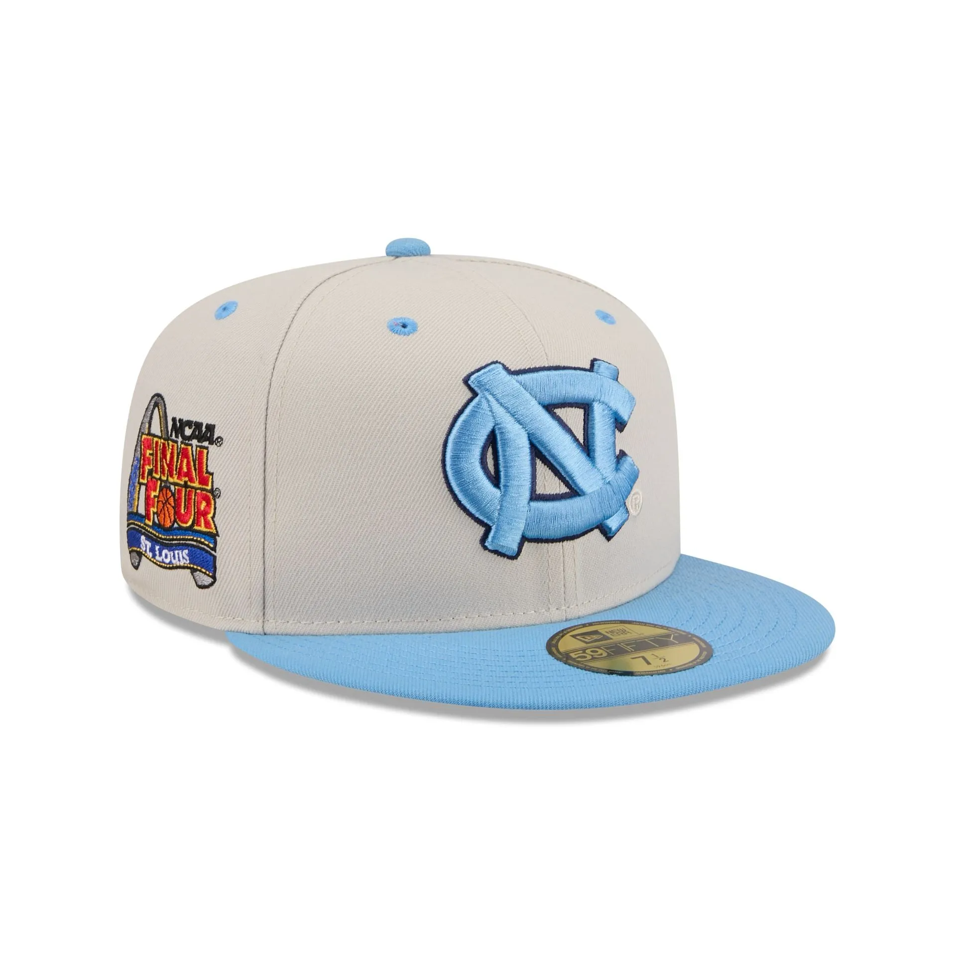 North Carolina Tar Heels Collegiate Two-Tone Chrome 59FIFTY Fitted Hat sold by New Era