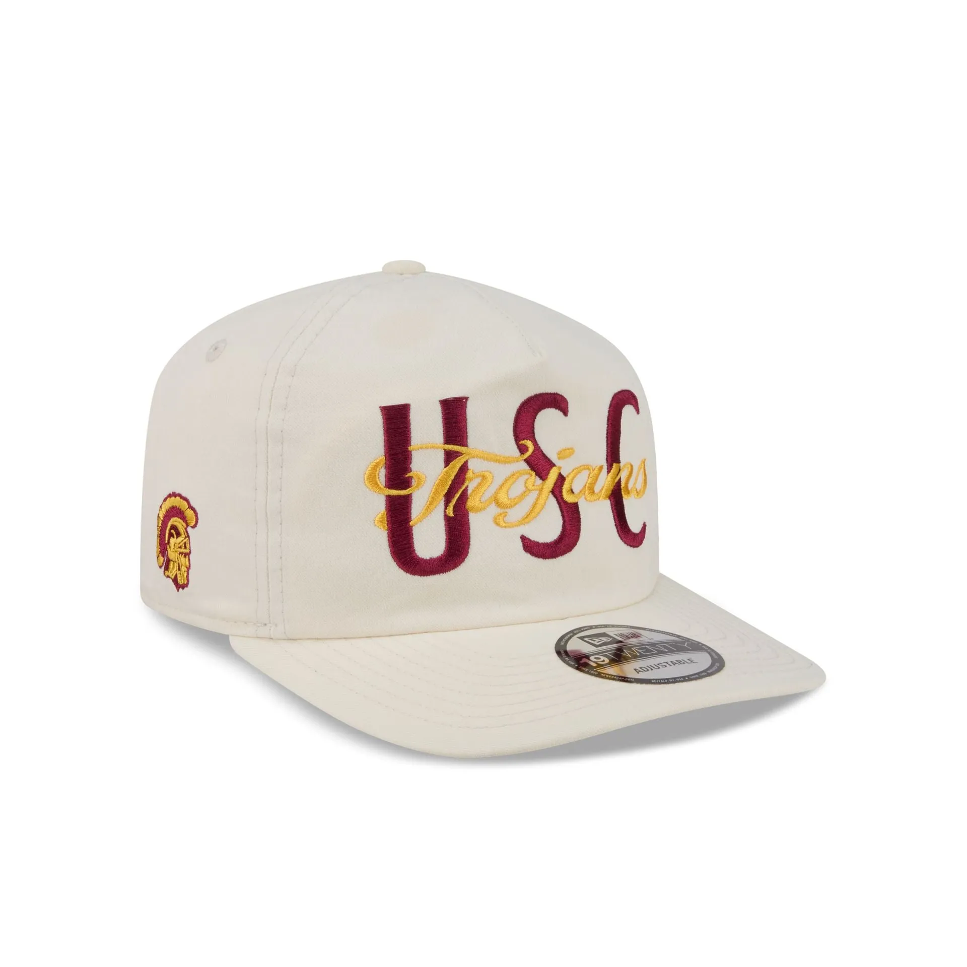 USC Trojans Collegiate Script Ivory 19TWENTY Snapback Hat sold by New Era