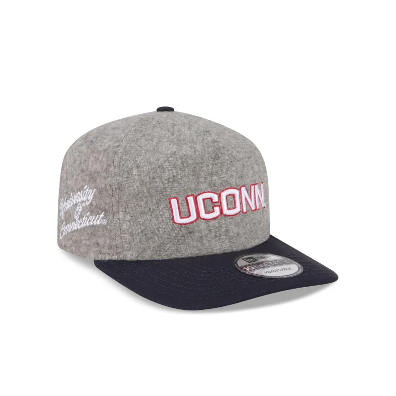 Connecticut Huskies Collegiate Two-Tone Chambray 19TWENTY Snapback Hat made by New Era