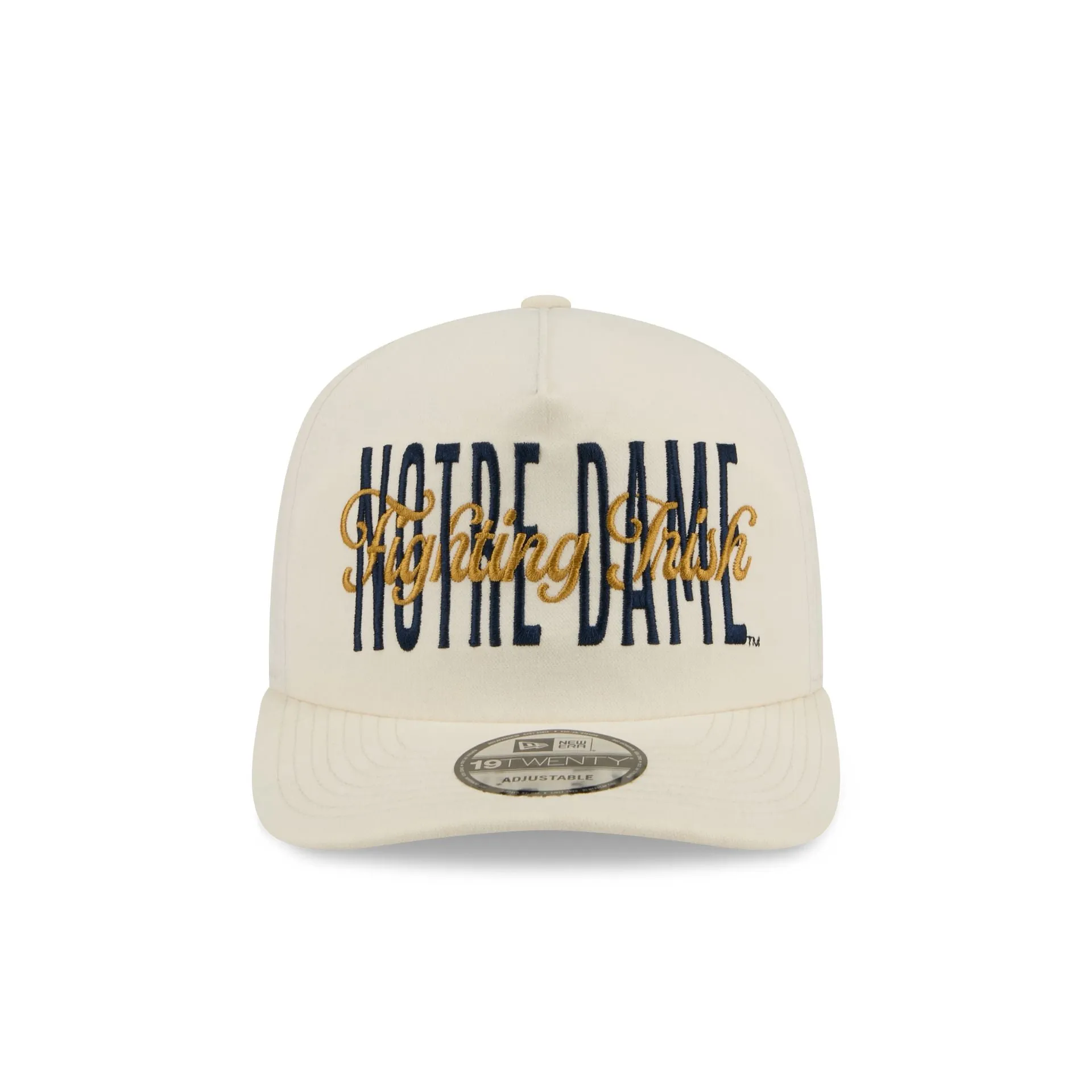 Notre Dame Fighting Irish Collegiate Script Ivory 19TWENTY Snapback Hat sold by New Era product image thumbnail 2