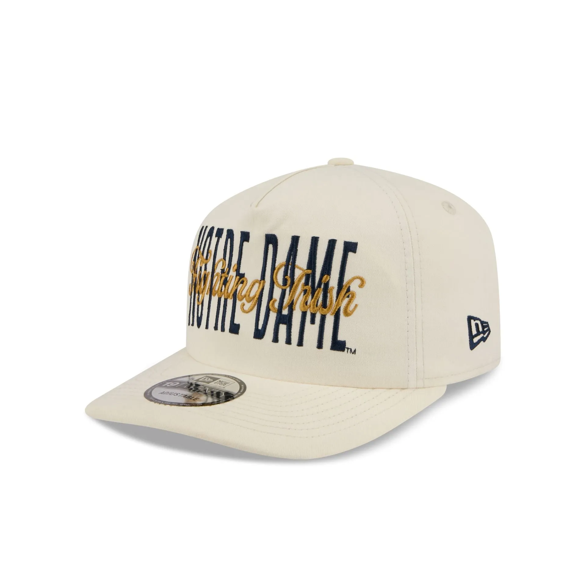 Notre Dame Fighting Irish Collegiate Script Ivory 19TWENTY Snapback Hat sold by New Era product image thumbnail 3