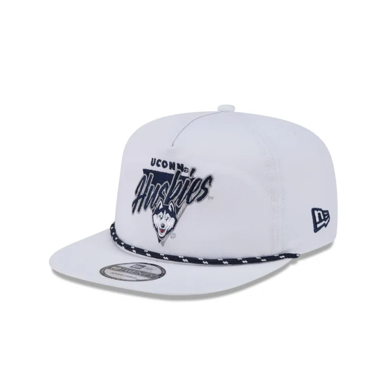Connecticut Huskies Collegiate White 19TWENTY Snapback Hat sold by New Era