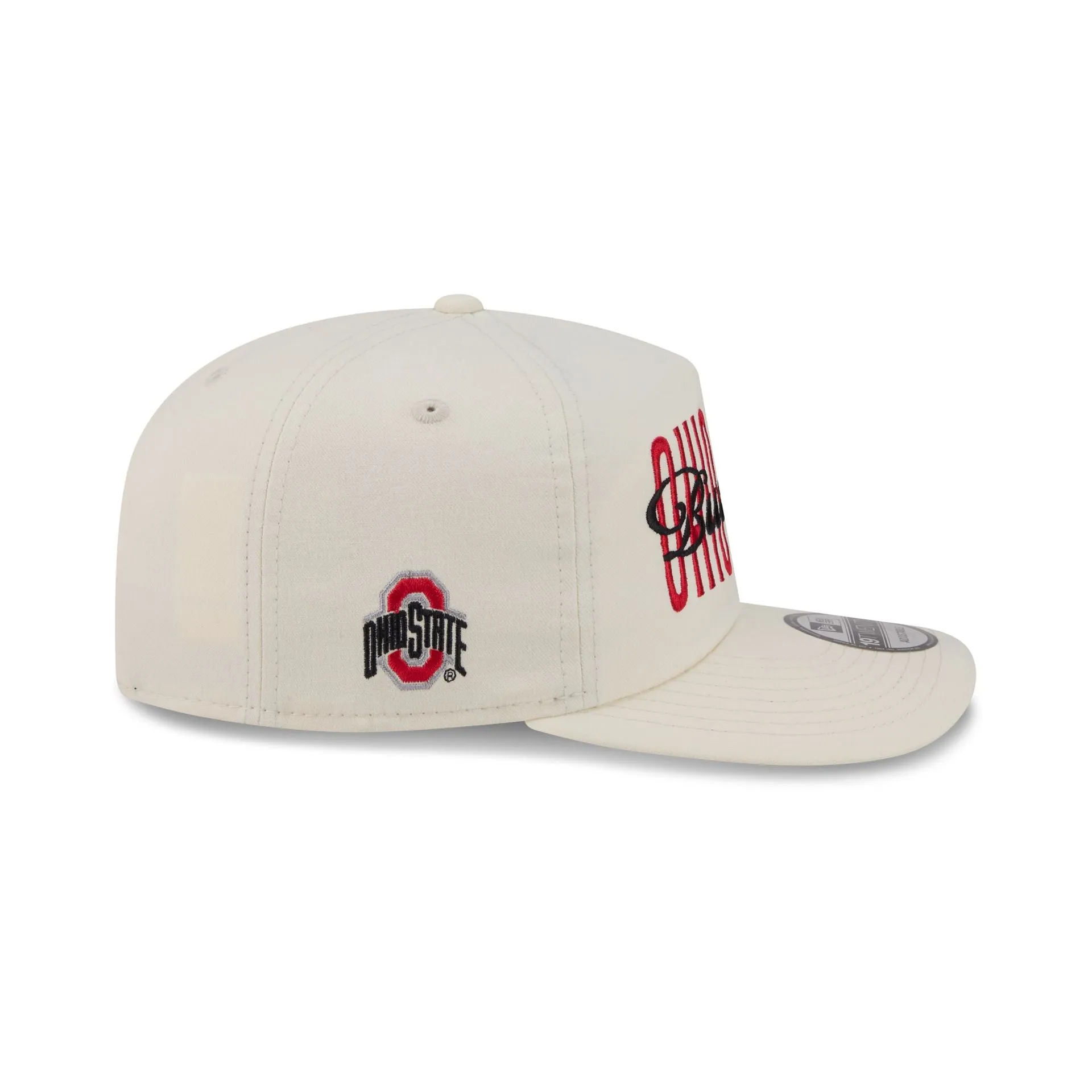 Ohio State Buckeyes Collegiate Script Ivory 19TWENTY Snapback Hat sold by New Era product image thumbnail 4