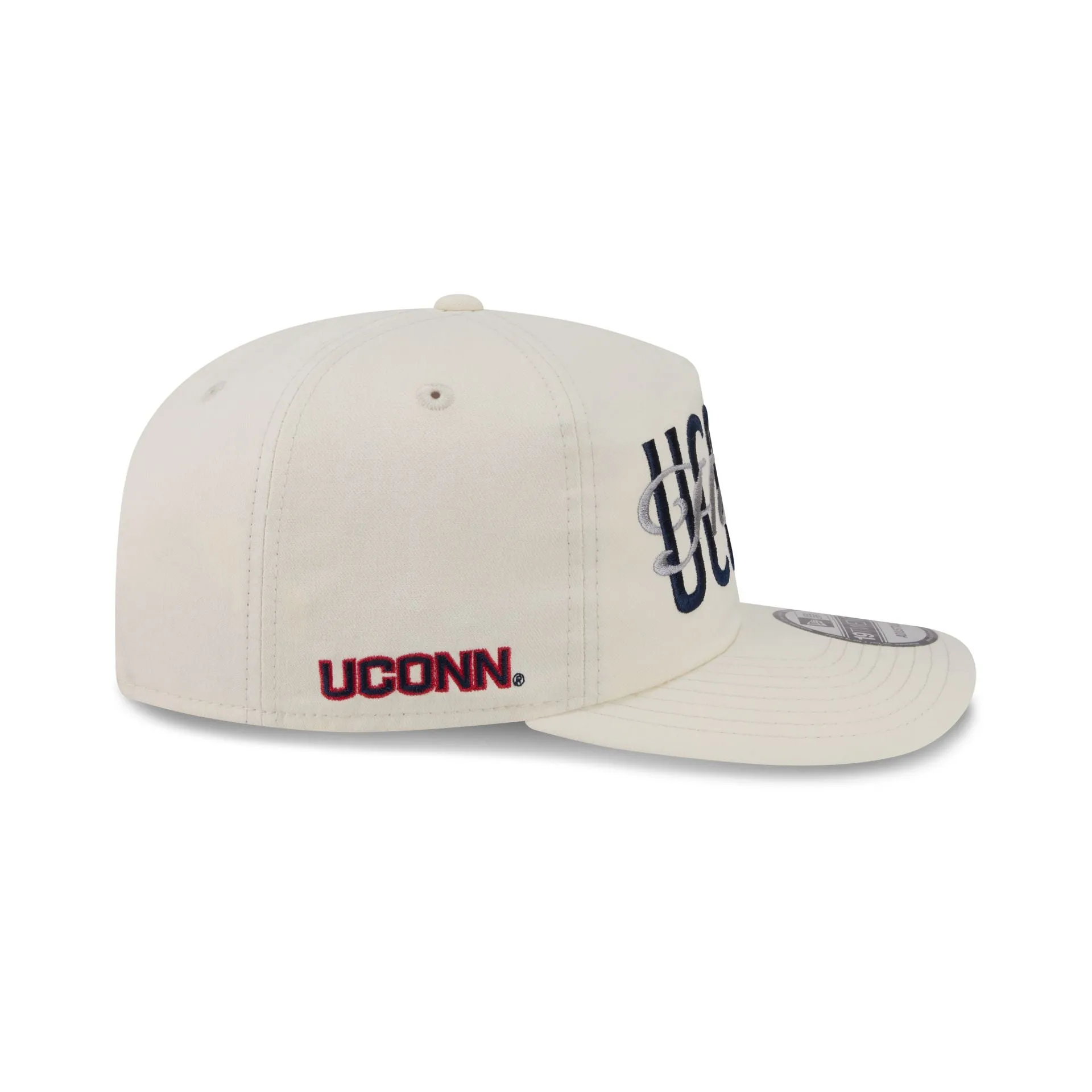 Connecticut Huskies Collegiate Script Ivory 19TWENTY Snapback Hat sold by New Era product image thumbnail 4