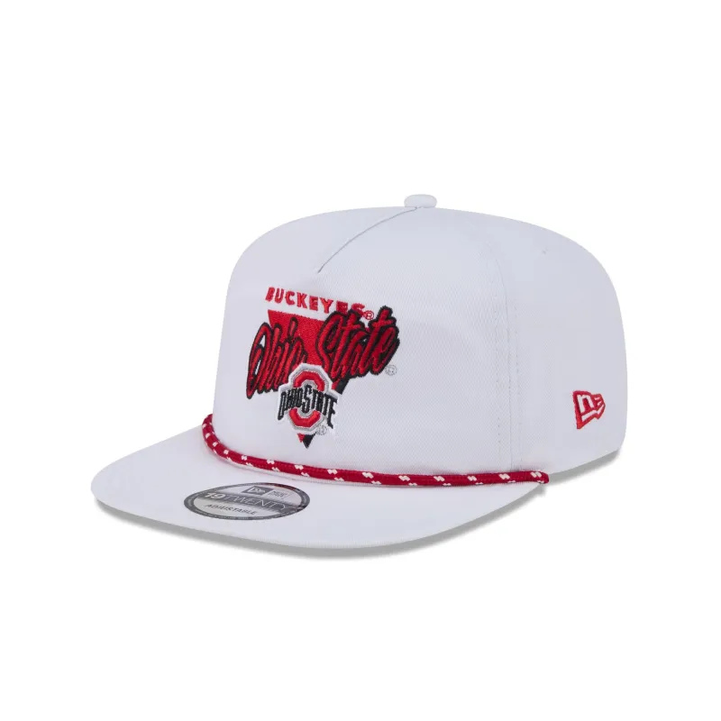 Ohio State Buckeyes Collegiate White 19TWENTY Snapback Hat made by New Era