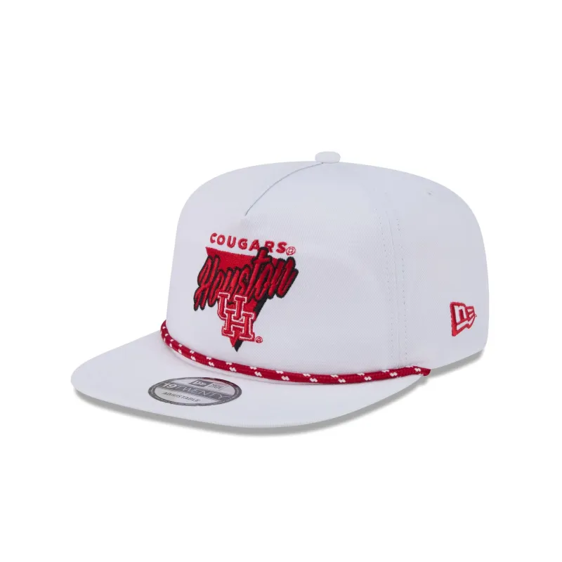 Houston Cougars Collegiate White 19TWENTY Snapback Hat made by New Era
