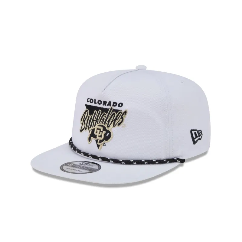 Colorado Buffaloes Collegiate White 19TWENTY Snapback Hat made by New Era