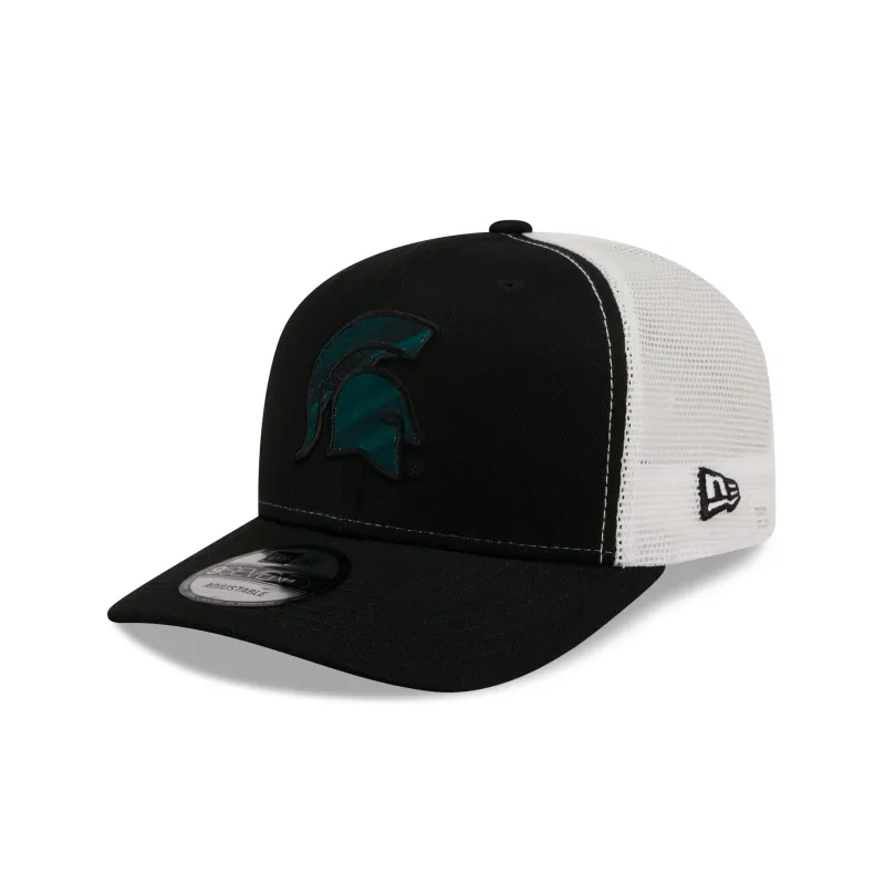Michigan State Spartans Collegiate Black 9SEVENTY Trucker Hat sold by New Era