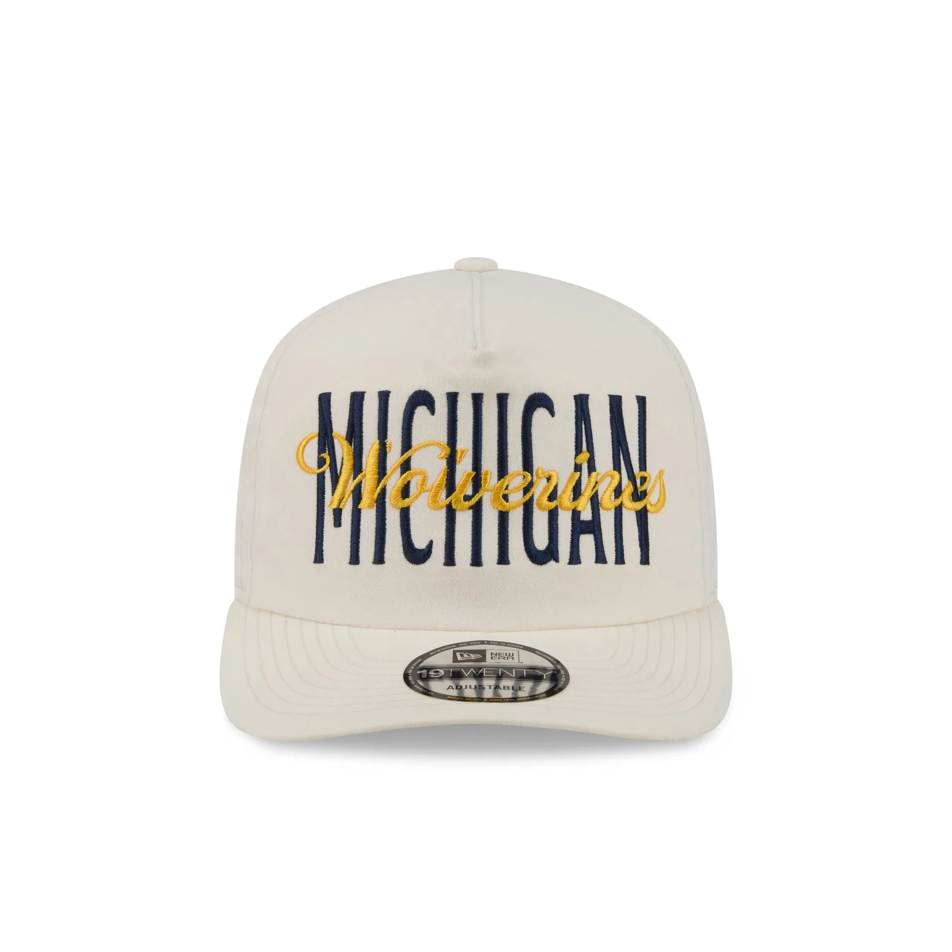 Michigan Wolverines Collegiate Script Ivory 19TWENTY Snapback Hat sold by New Era product image thumbnail 2