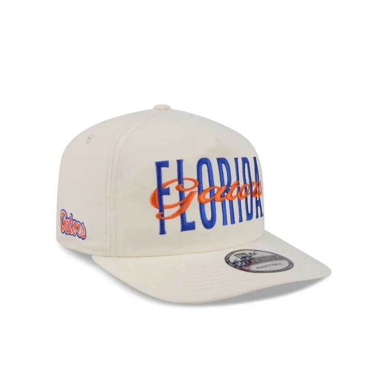 Florida Gators Collegiate Script Ivory 19TWENTY Snapback Hat made by New Era