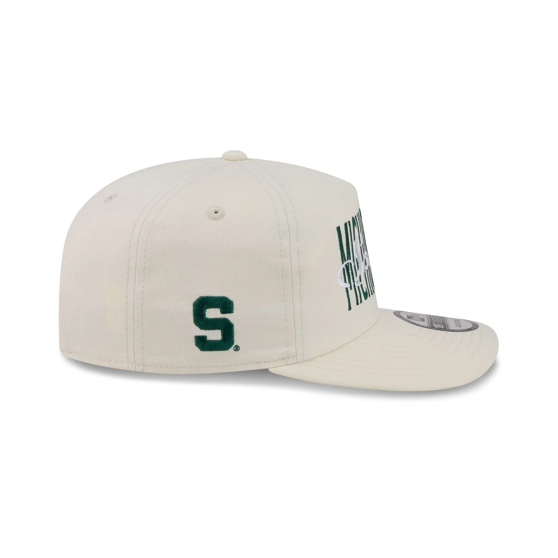 Michigan State Spartans Collegiate Script Ivory 19TWENTY Snapback Hat sold by New Era product image thumbnail 4