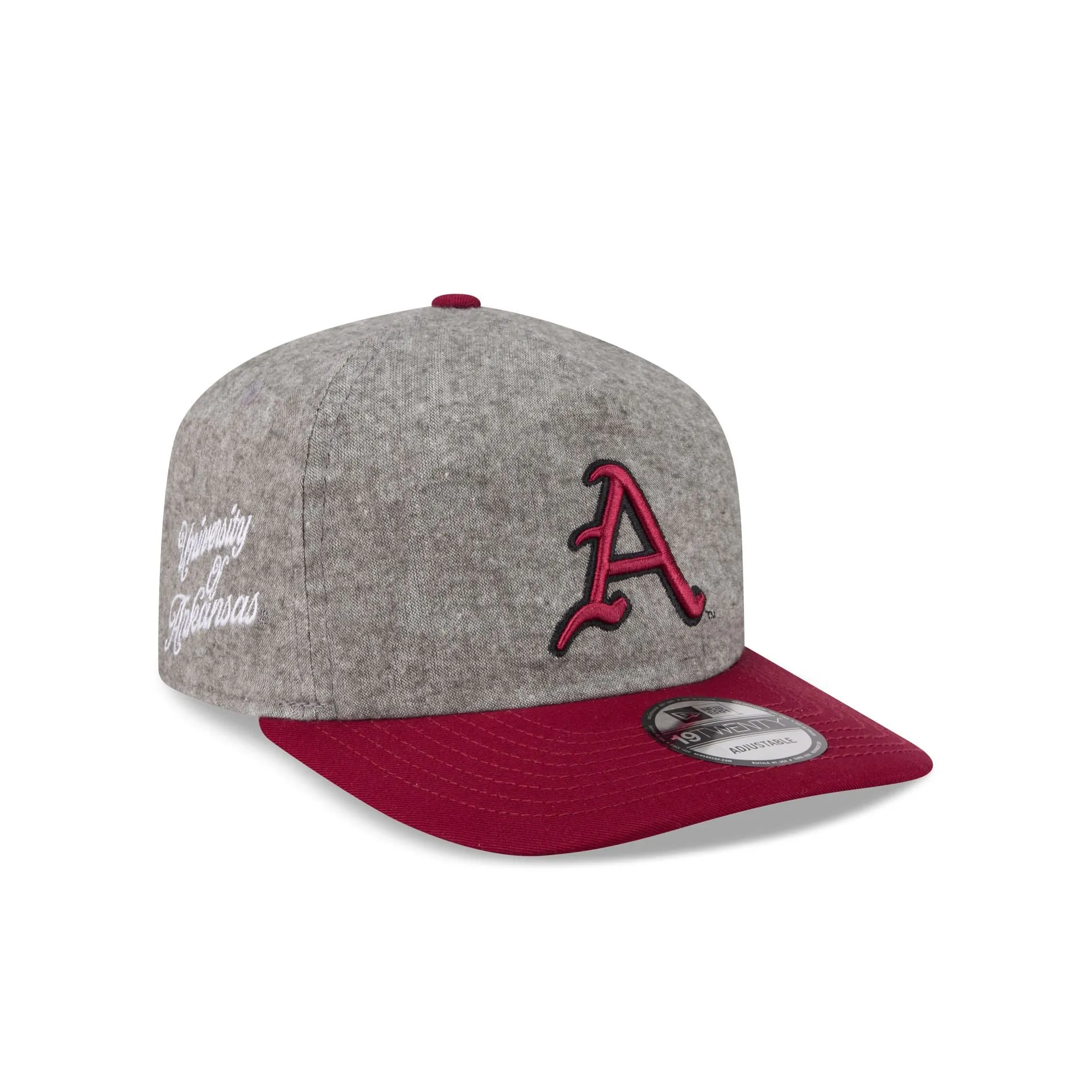 Arkansas Razorbacks Collegiate Two-Tone Chambray 19TWENTY Snapback Hat sold by New Era