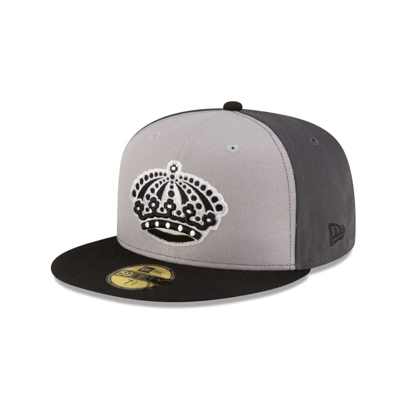 Los Angeles Kings Alt Graphite 59FIFTY Fitted Hat made by New Era