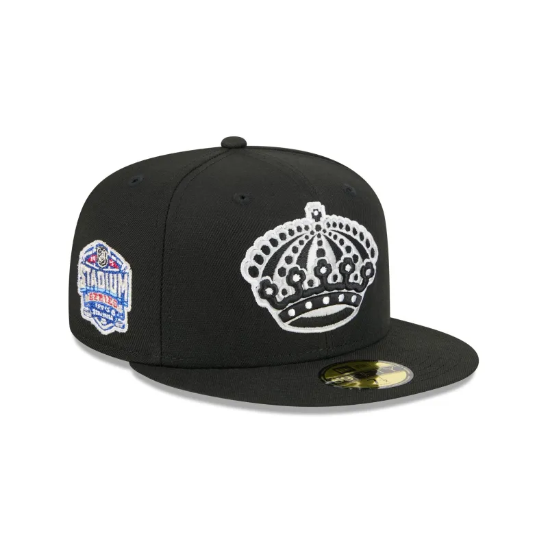 Los Angeles Kings Alt Black 59FIFTY Fitted Hat made by New Era