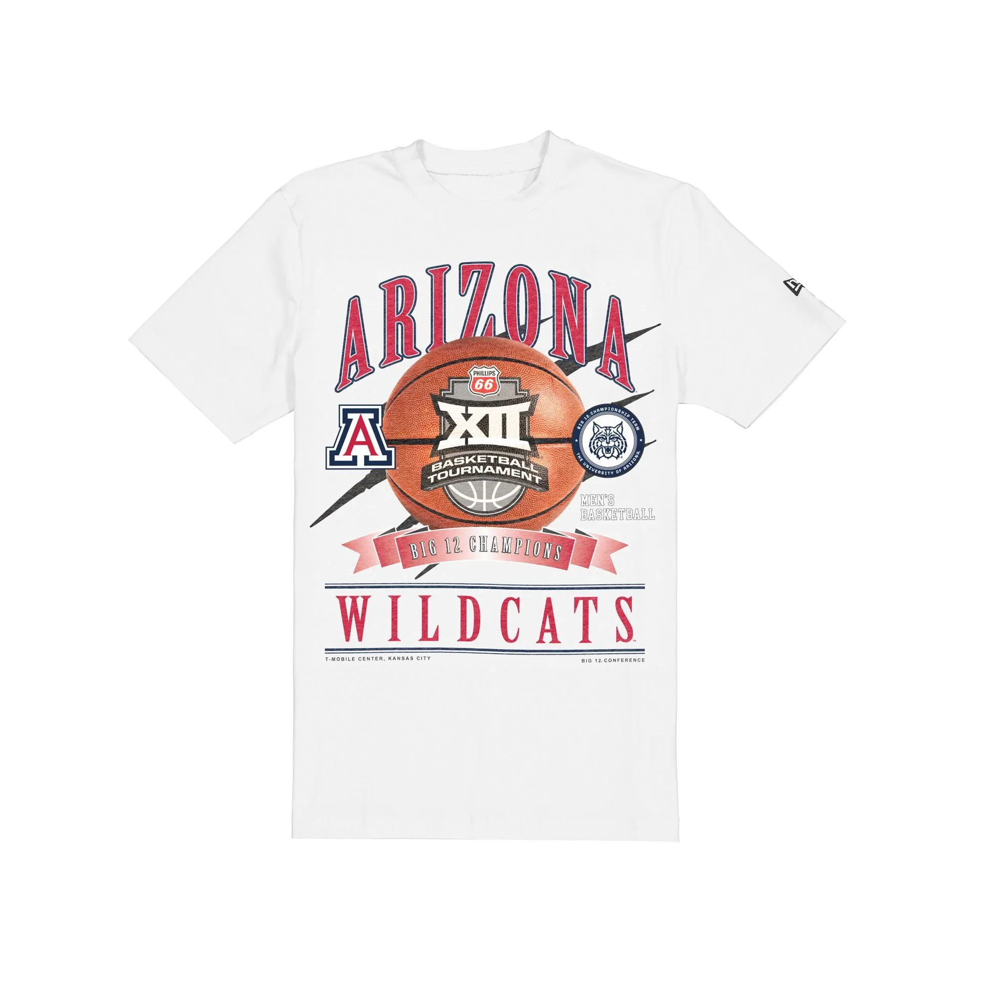 Arizona Wildcats 2026 Big 12 Men's Basketball Champions T-Shirt sold by New Era
