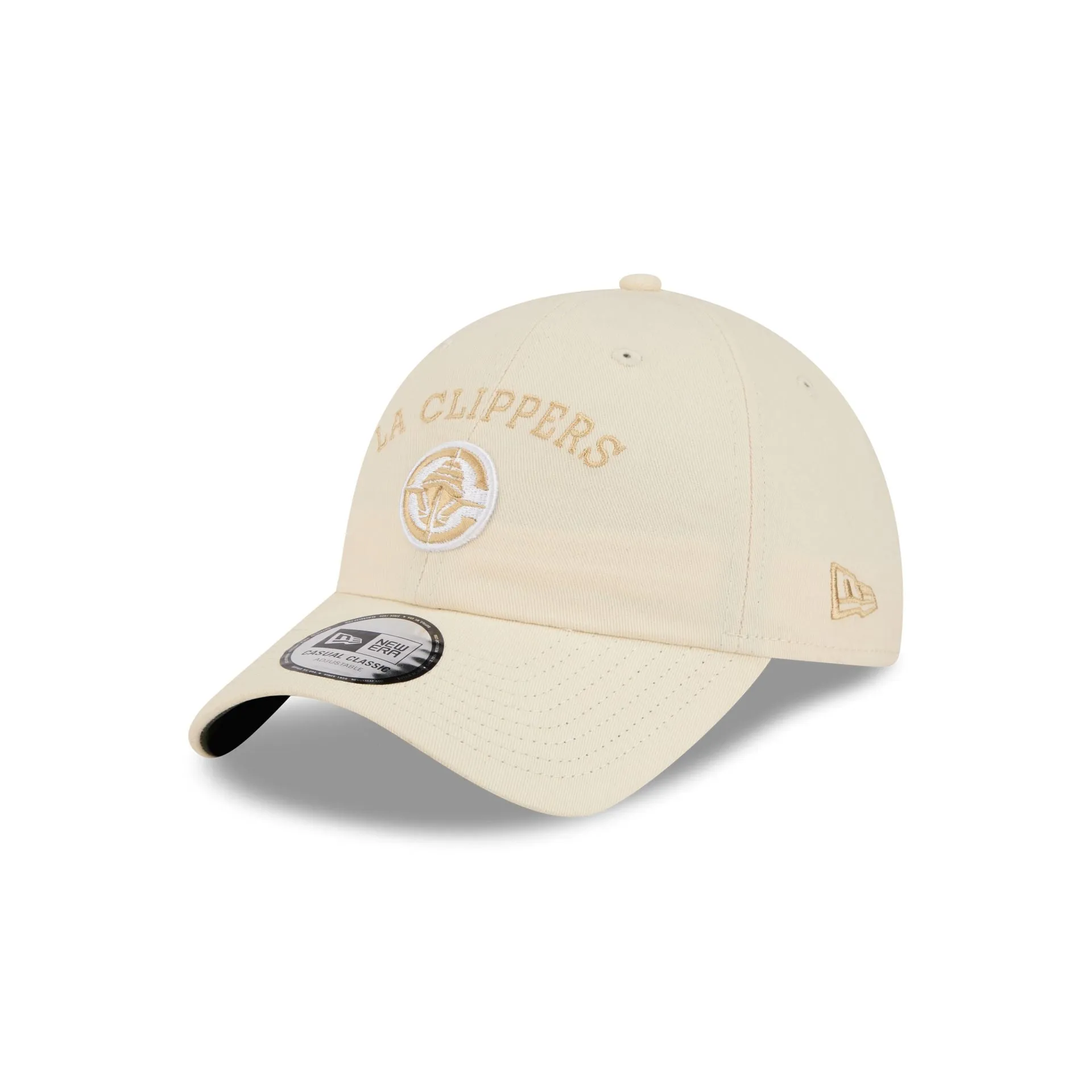 Los Angeles Clippers Team Logo Cream Casual Classic Adjustable Hat sold by New Era