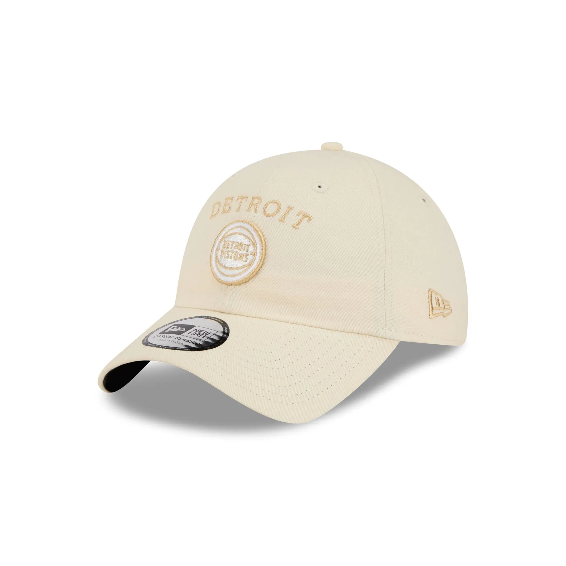 Detroit Pistons Team Logo Cream Casual Classic Adjustable Hat sold by New Era