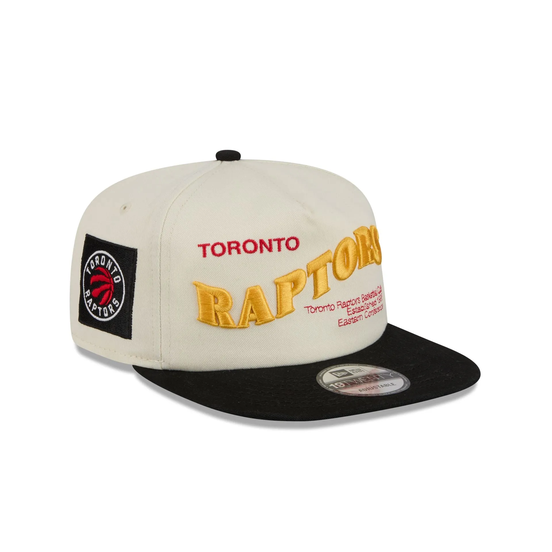 Toronto Raptors Conference Script Chrome White 19TWENTY Adjustable Hat sold by New Era