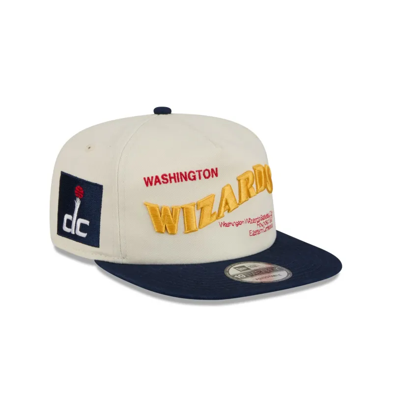 Washington Wizards Conference Script Chrome White 19TWENTY Adjustable Hat made by New Era