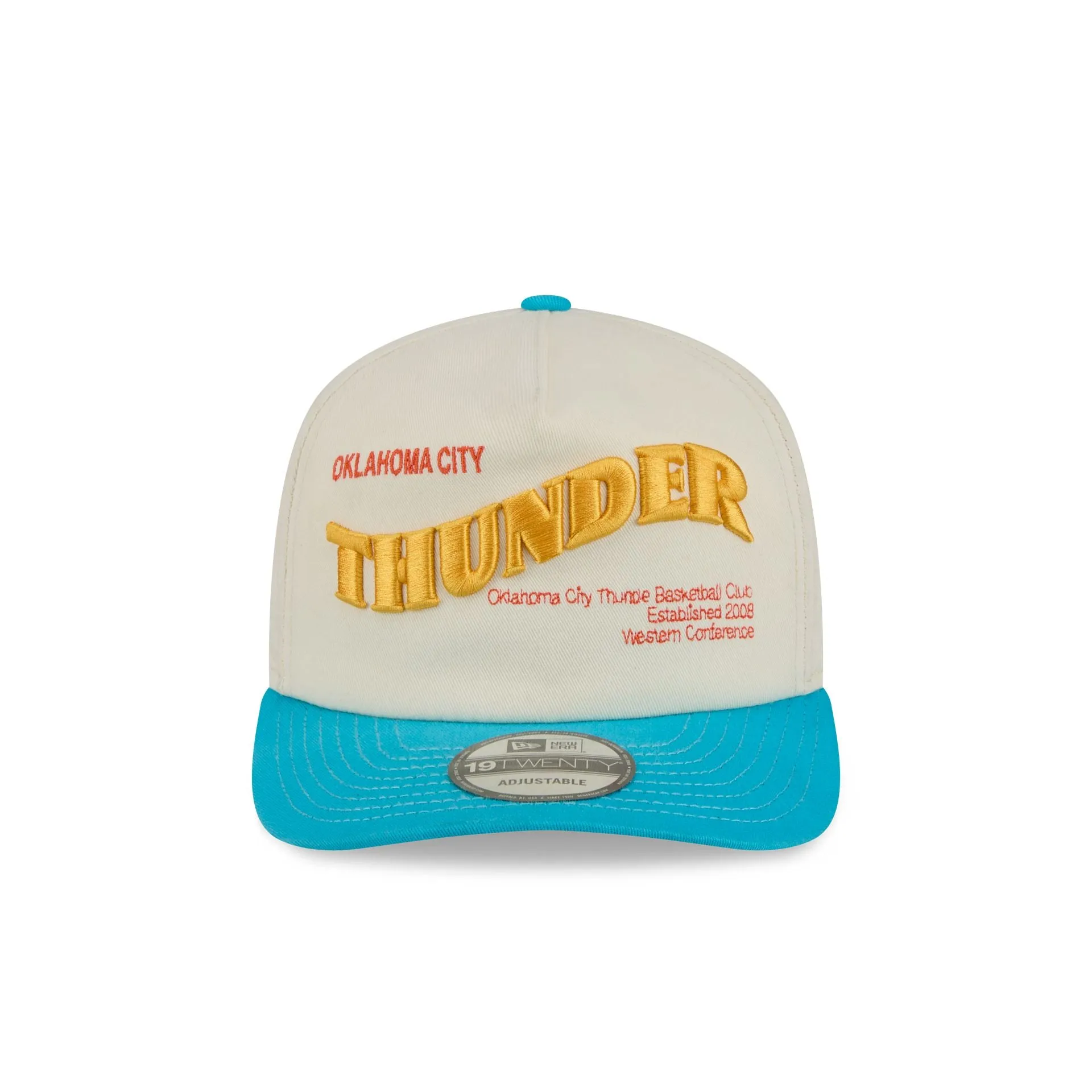 Oklahoma City Thunder Conference Script Chrome White 19TWENTY Adjustable Hat sold by New Era product image thumbnail 2